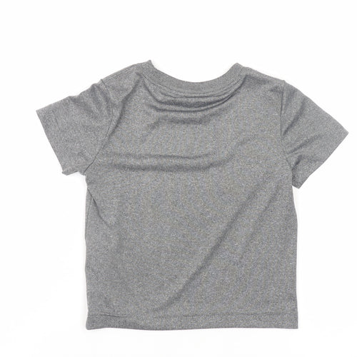 Nike Girls Grey Dri-FIT Short Sleeve Active T-Shirt 2-3 Years