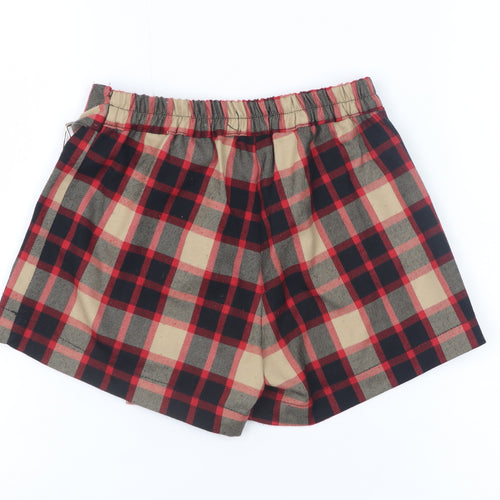 Coeli Girls Multicoloured Check Wrap Skort Size 28 Polyester Blend