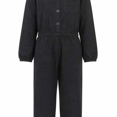 Dunnes Stores Girls Black Jersey Long Sleeve Jumpsuit 9-10 Years