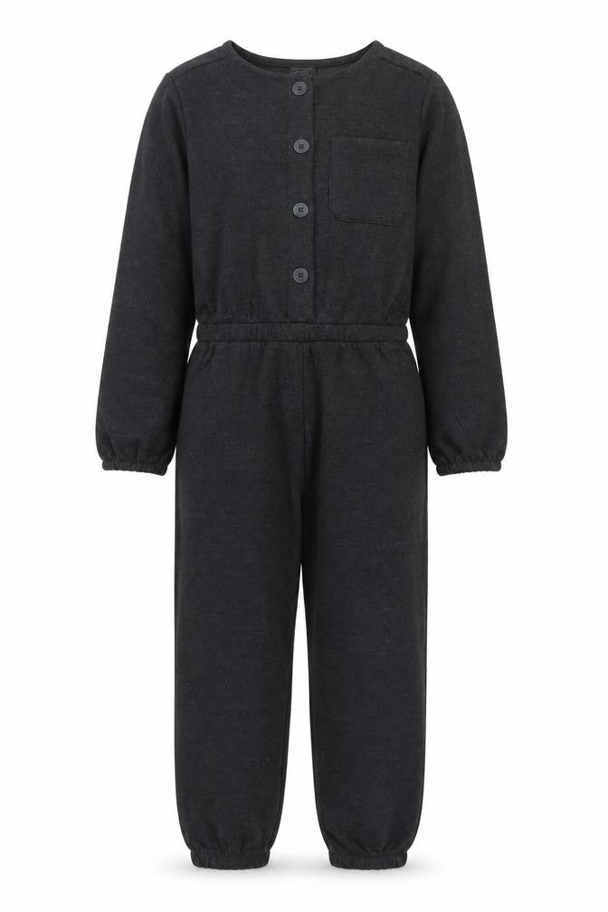 Dunnes Stores Girls Black Jersey Long Sleeve Jumpsuit 9-10 Years