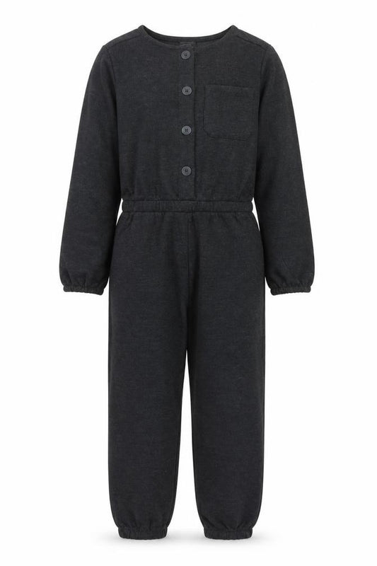 Dunnes Stores Girls Black Jersey Long Sleeve Jumpsuit 9-10 Years