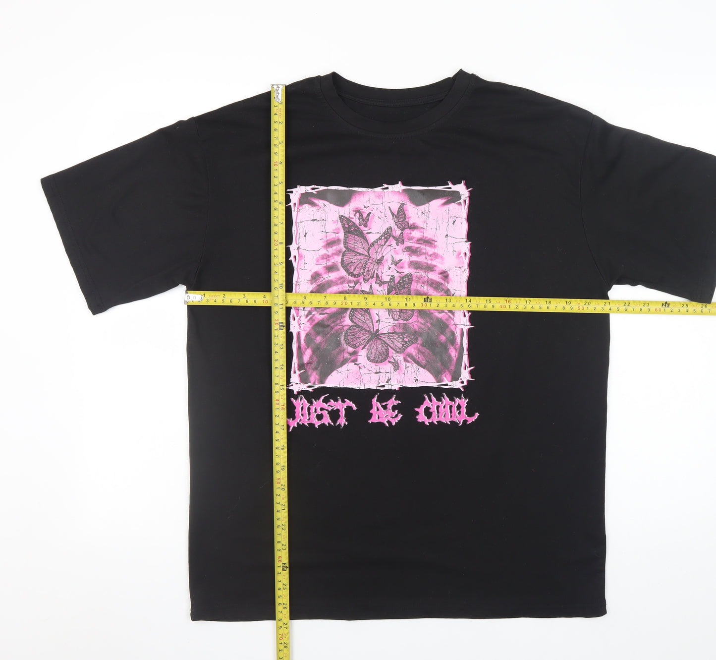 SHEIN Women's Black Butterfly Graphic T-Shirt Size S