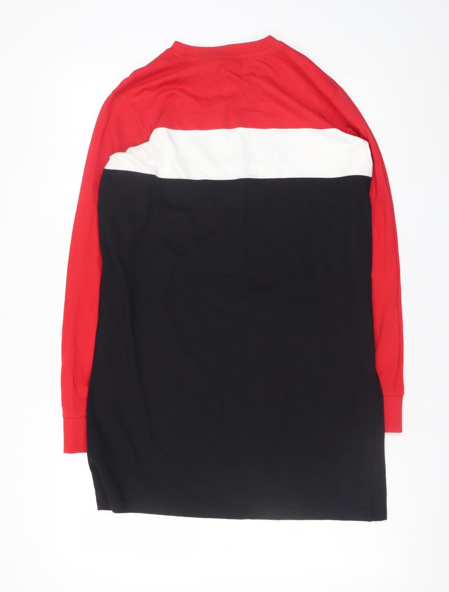 FILA Womens Multicoloured XS T-Shirt Dress Long Sleeve Cotton
