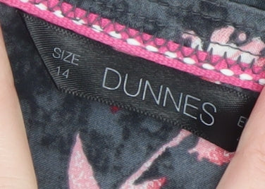 Dunnes Women’s Multicoloured Floral Cotton Tunic Blouse Size 14