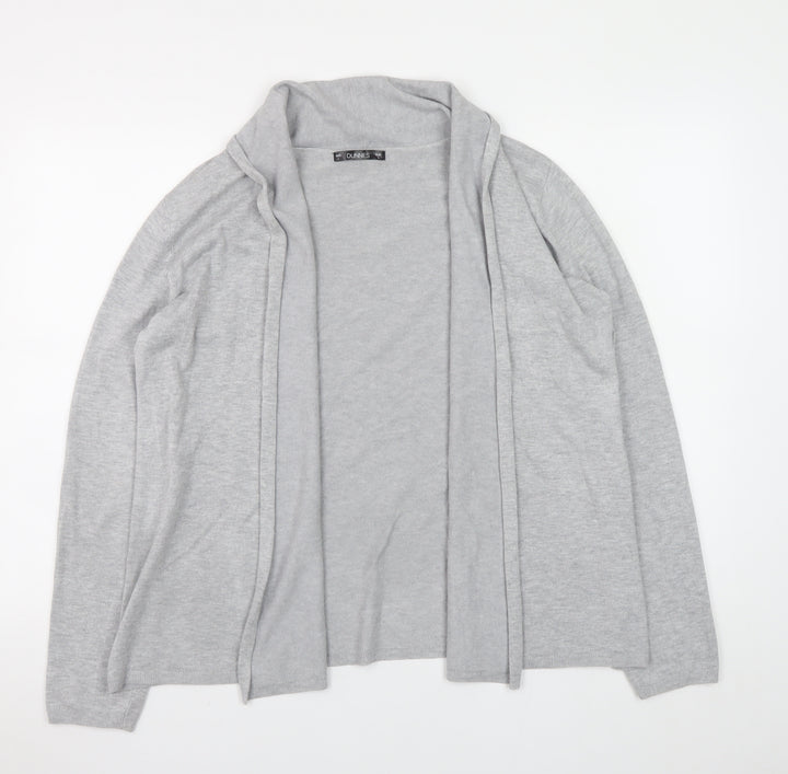 Dunnes Women’s Grey Long Sleeve Open Cardigan Size L
