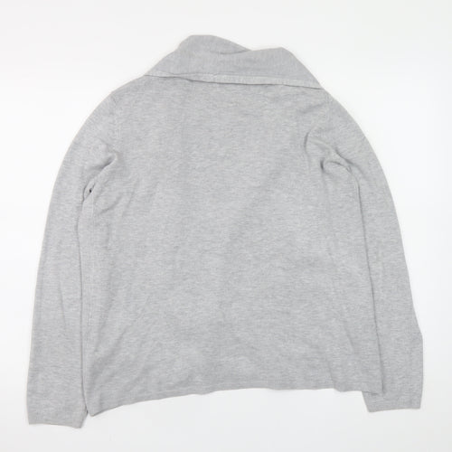 Dunnes Women’s Grey Long Sleeve Open Cardigan Size L