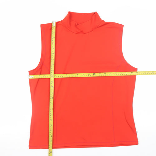 Callaway Men’s Red Sleeveless Roll Neck Athletic Golf T-Shirt Size L