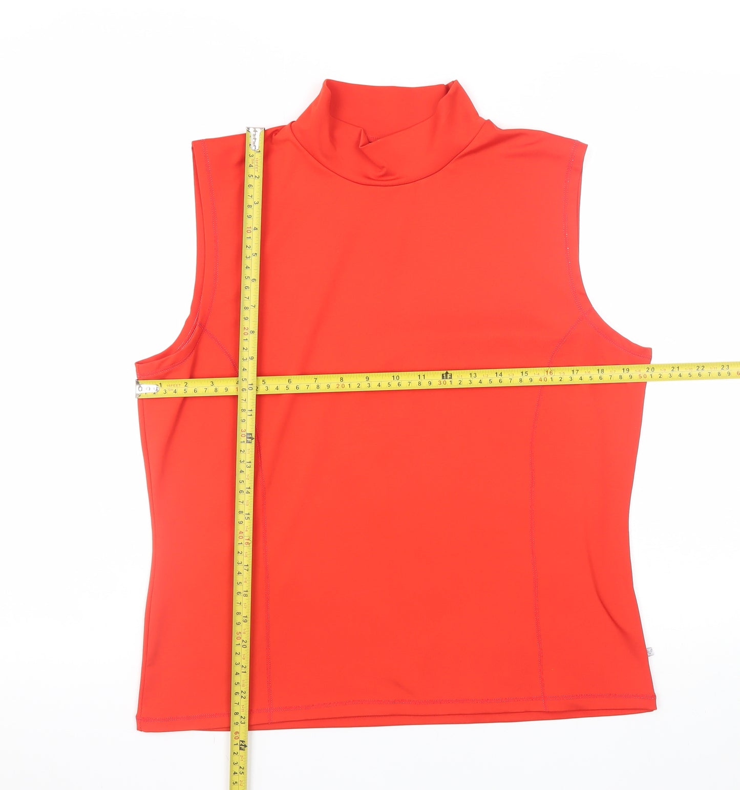 Callaway Men’s Red Sleeveless Roll Neck Athletic Golf T-Shirt Size L
