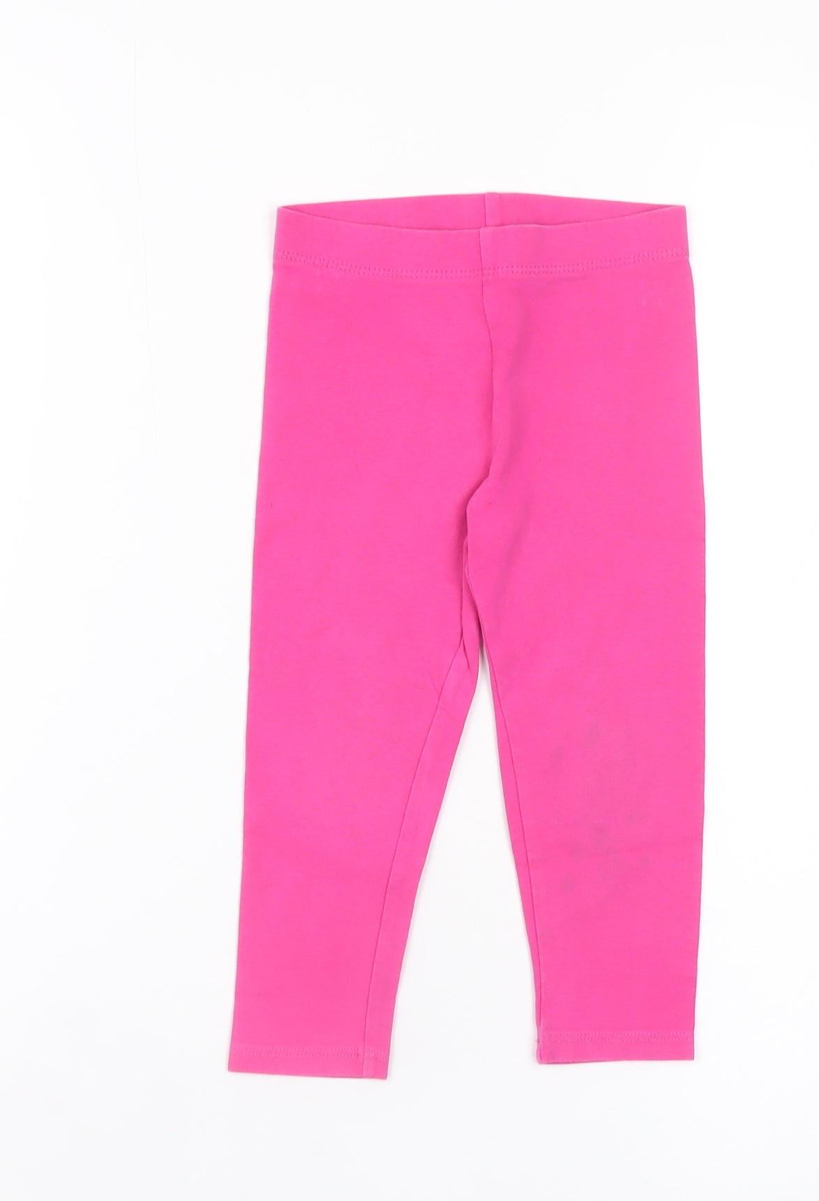 Next Girls Pink Cotton Stretch Leggings 18-24 Months