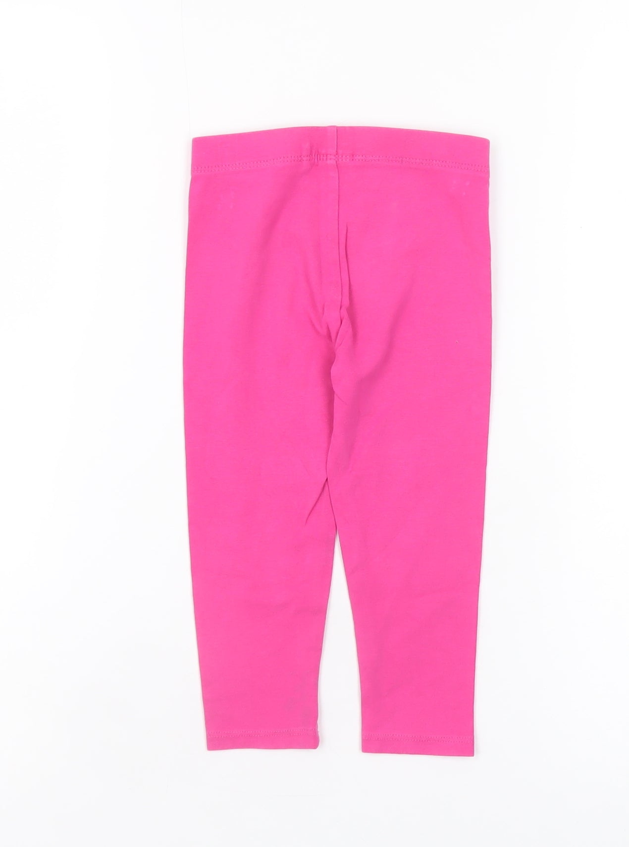 Next Girls Pink Cotton Stretch Leggings 18-24 Months