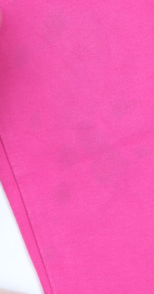 Next Girls Pink Cotton Stretch Leggings 18-24 Months