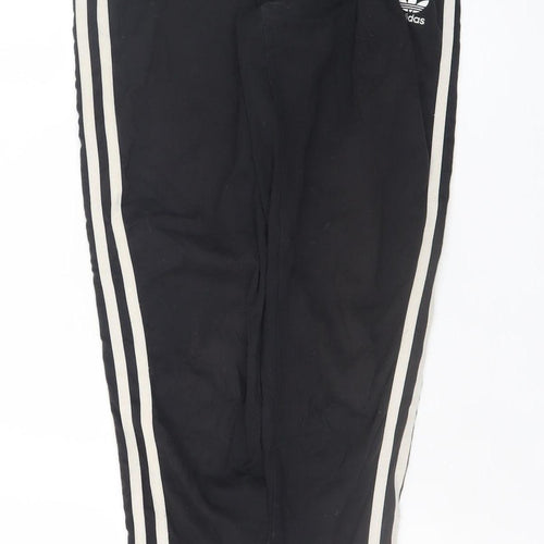 Adidas Women's Black Size 14 Cotton Stretch Side Stripe Leggings
