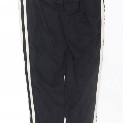 Adidas Women's Black Size 14 Cotton Stretch Side Stripe Leggings