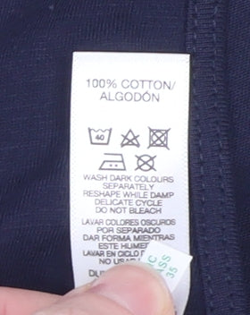 Dunnes Stores Women’s Blue Cotton Sleeveless Tank Top L