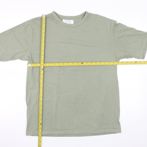 Primark Men's Khaki Green Relaxed Fit Cotton T-Shirt Medium