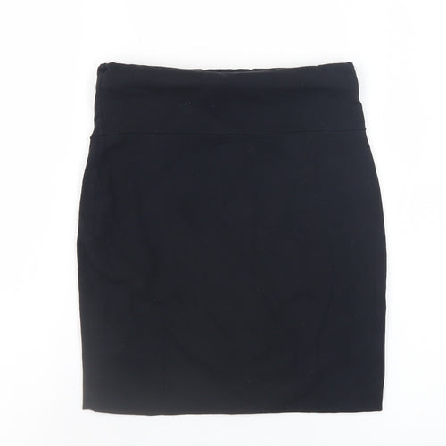 Warehouse Women’s Black Pencil Skirt UK 6 Cotton Stretch Workwear