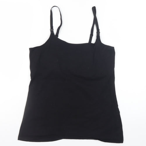 H&M Women's Black Organic Cotton Camisole Top Size M