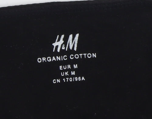 H&M Women's Black Organic Cotton Camisole Top Size M