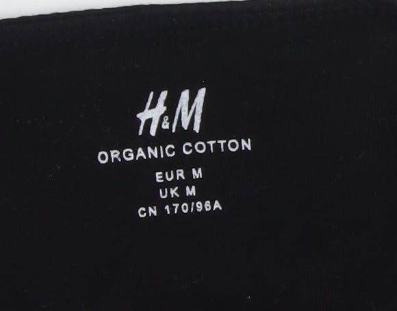 H&M Women's Black Organic Cotton Camisole Top Size M
