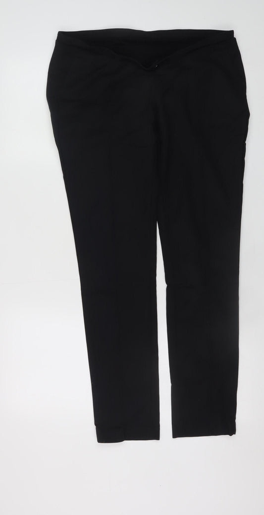 Seraphine Women's Black Size 10 Maternity Straight Leg Trousers