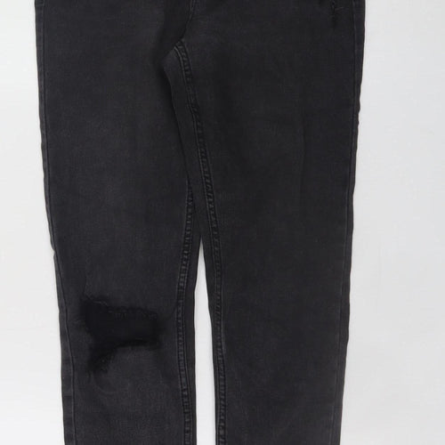 Denim Co Women Black Distressed Skinny Jeans Size 10