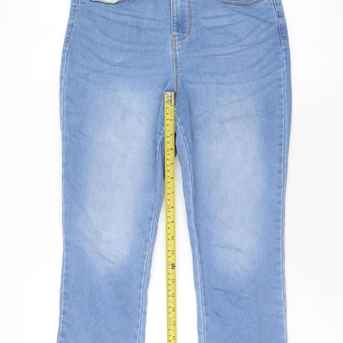 Dunnes Women's Blue Size 10 Mid Rise Straight Stretch Jeans