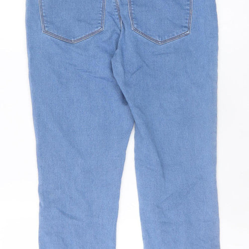 Dunnes Women's Blue Size 10 Mid Rise Straight Stretch Jeans