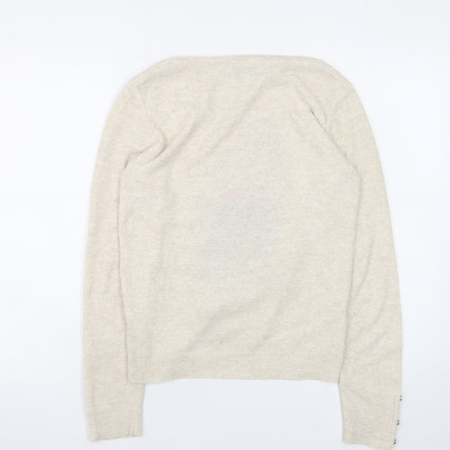 Next Women’s Beige Dog Christmas Jumper Size 8