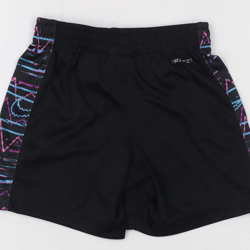 Nike Boys Black Dri-FIT Athletic Shorts 2-3 Years Polyester Elastic Waist