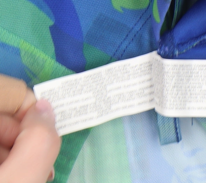 Primark Women’s Multicoloured Mesh Cropped Tie Front Blouse L