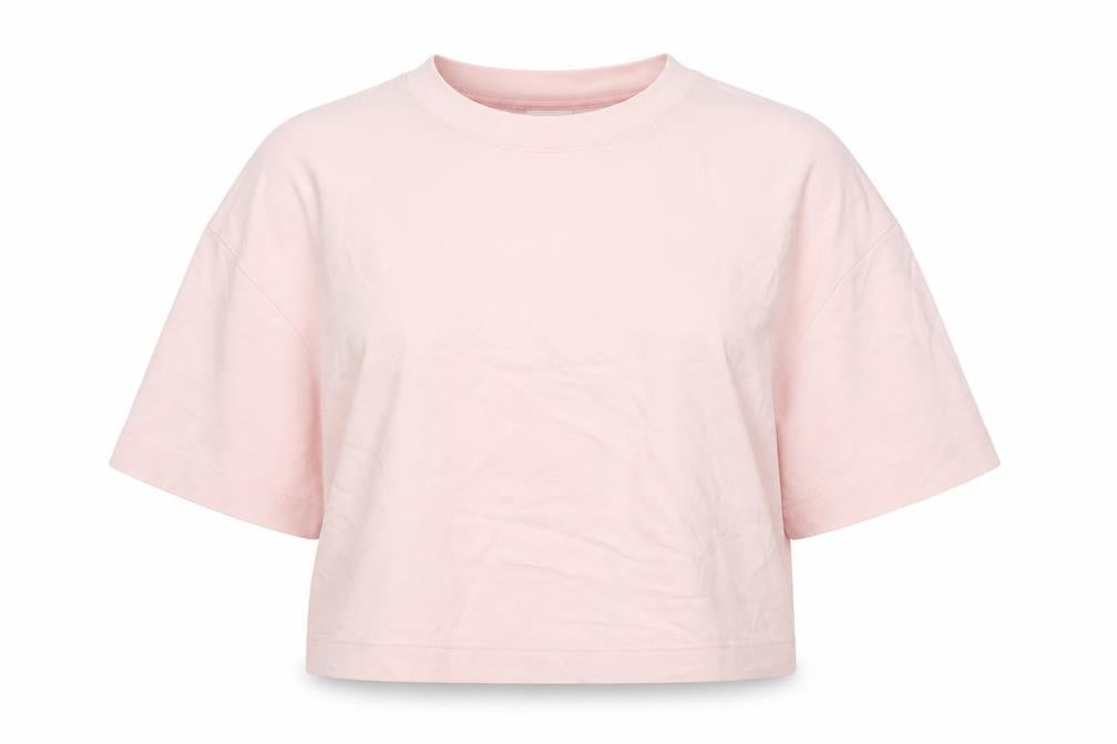 Savida Women's Pink Cropped Relaxed Fit T-Shirt Size 10