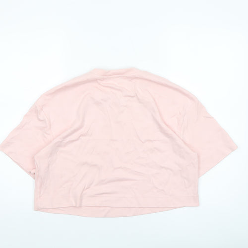 Savida Women's Pink Cropped Relaxed Fit T-Shirt Size 10