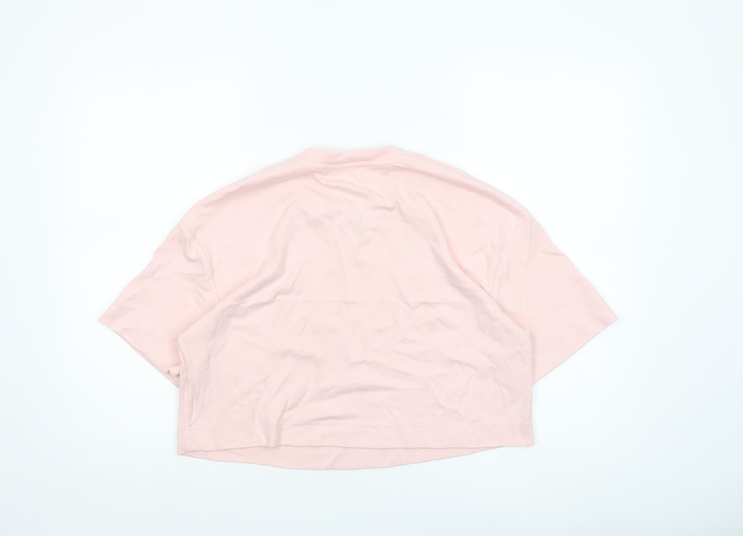 Savida Women's Pink Cropped Relaxed Fit T-Shirt Size 10