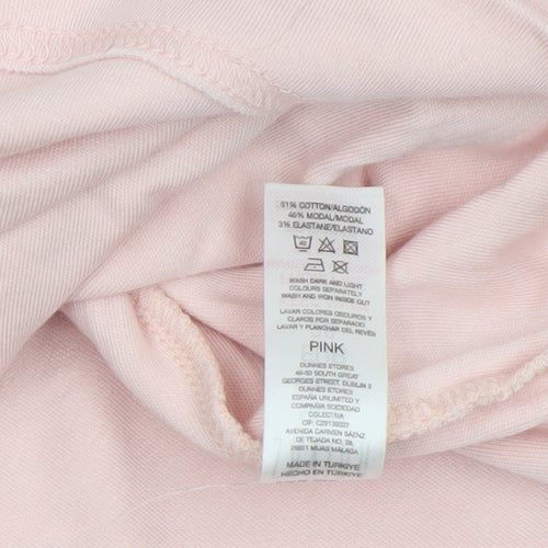 Savida Women's Pink Cropped Relaxed Fit T-Shirt Size 10