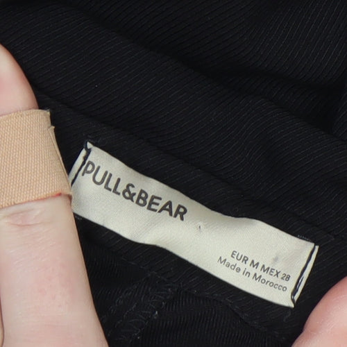 Pull & Bear Women’s Black High Waist Tapered Trousers Size 12