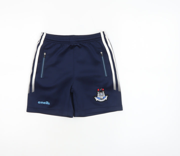 O'Neills Boys Blue 7-8 Years Athletic Shorts Dublin GAA Activewear