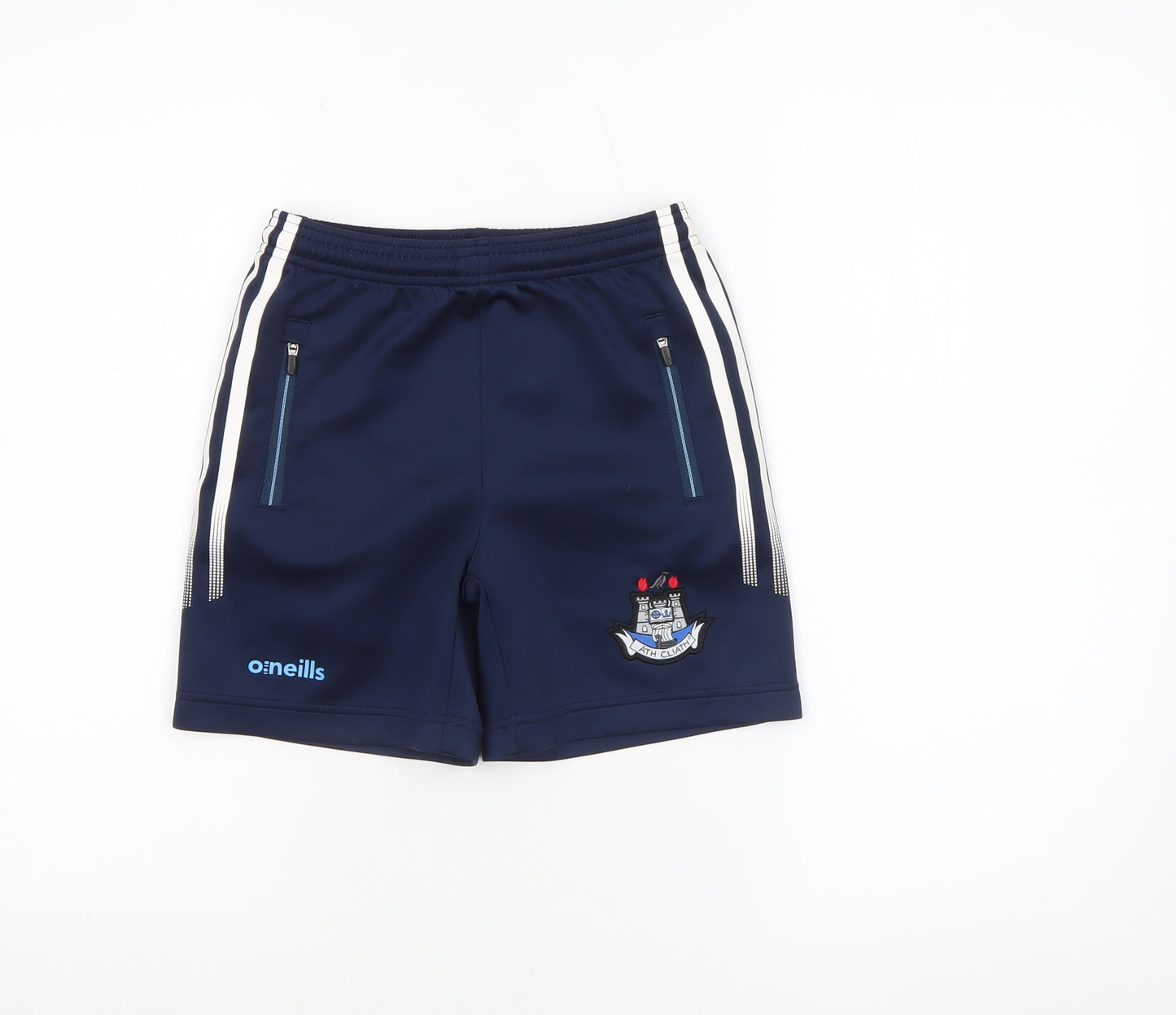 O'Neills Boys Blue 7-8 Years Athletic Shorts Dublin GAA Activewear