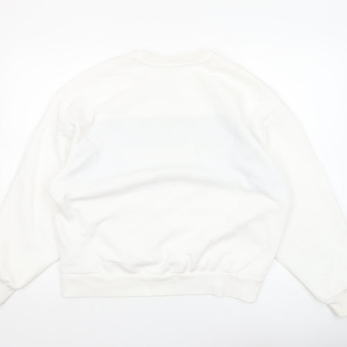 Stradivarius Women White Sweatshirt San Francisco Graphic Size S