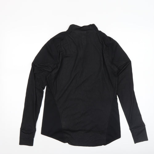 Adidas Womens Black Cycling 1/4 Zip Long Sleeve Top Size M