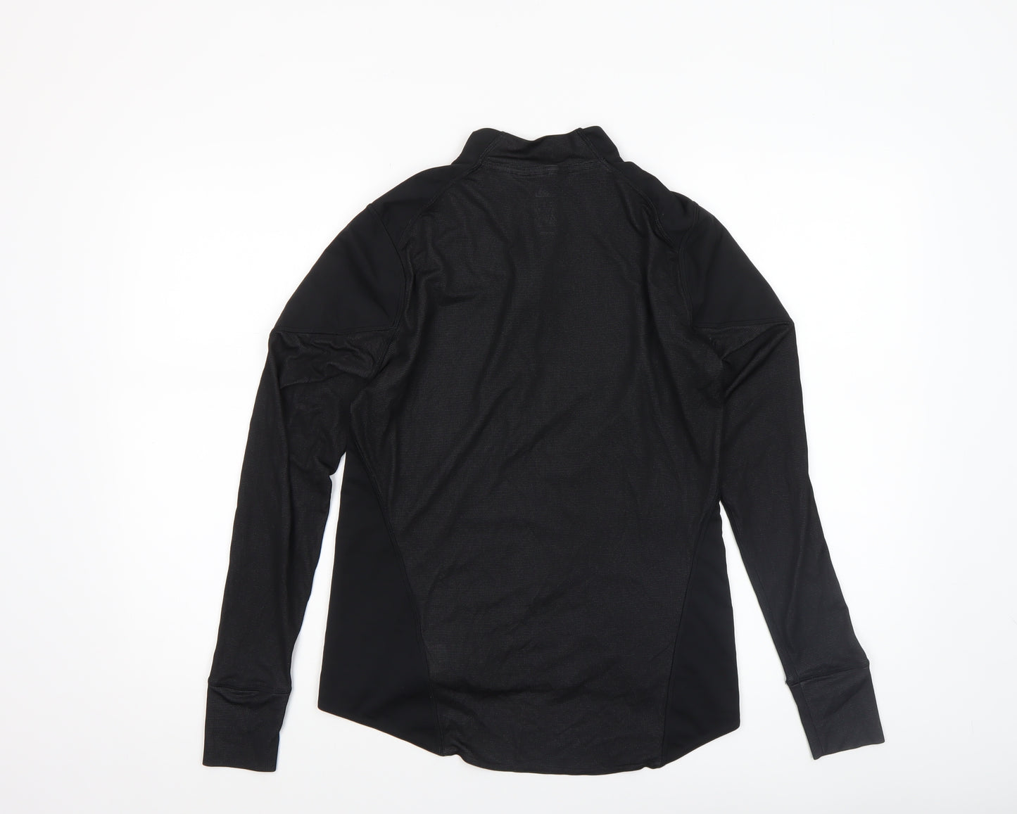 Adidas Womens Black Cycling 1/4 Zip Long Sleeve Top Size M