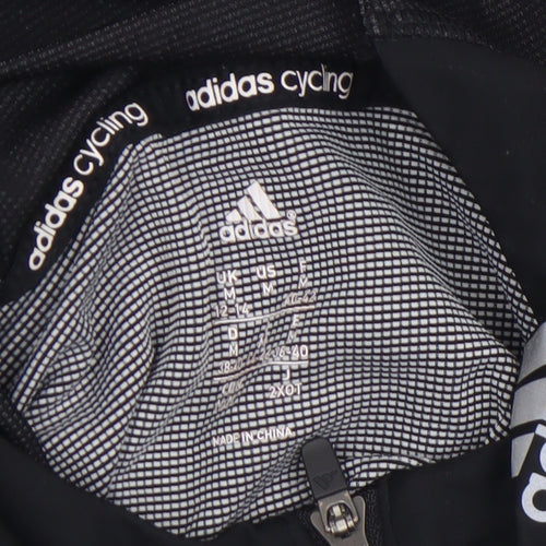 Adidas Womens Black Cycling 1/4 Zip Long Sleeve Top Size M