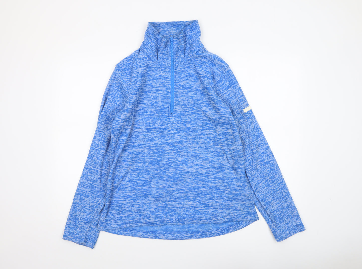 Regatta Womens Blue 1/4 Zip Pullover Sweatshirt UK 12 Polyester