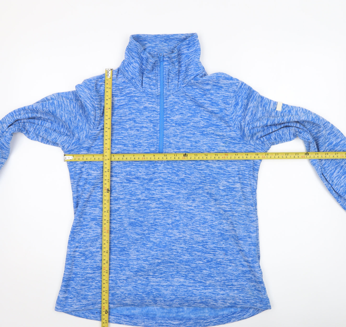 Regatta Womens Blue 1/4 Zip Pullover Sweatshirt UK 12 Polyester