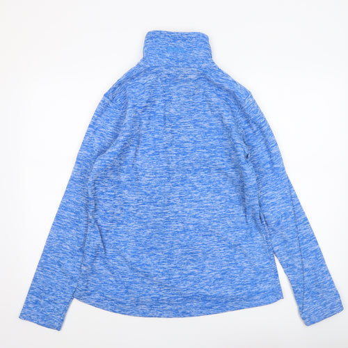 Regatta Womens Blue 1/4 Zip Pullover Sweatshirt UK 12 Polyester