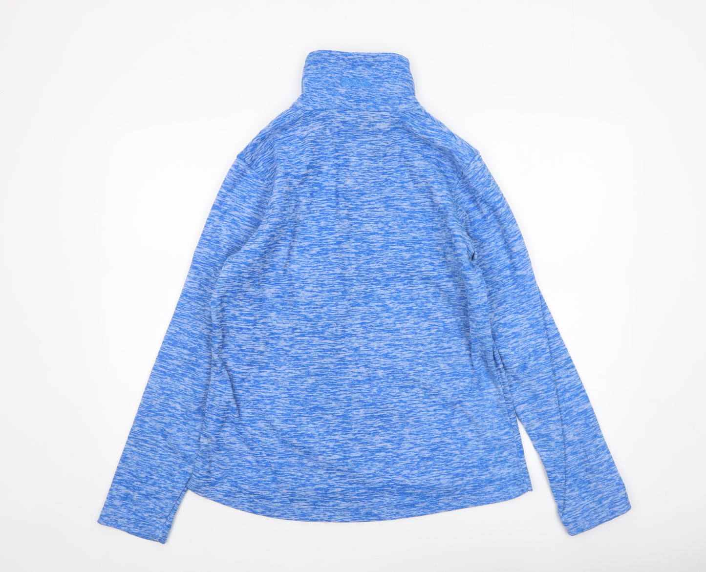 Regatta Womens Blue 1/4 Zip Pullover Sweatshirt UK 12 Polyester