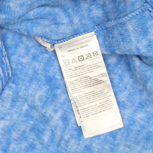 Regatta Womens Blue 1/4 Zip Pullover Sweatshirt UK 12 Polyester