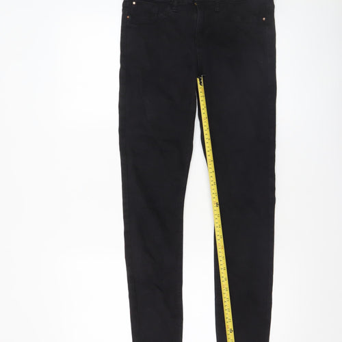 River Island Women's Black Skinny Jeans Size 10 Slim Fit Denim