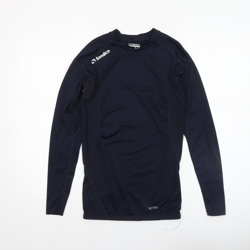 Sondico Mens Blue Compression Long Sleeve Athletic T-Shirt Size S