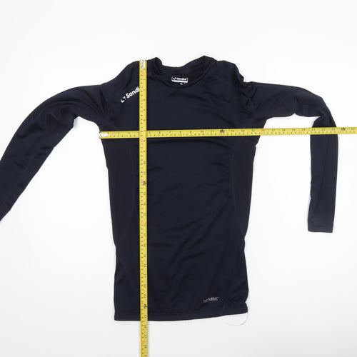 Sondico Mens Blue Compression Long Sleeve Athletic T-Shirt Size S