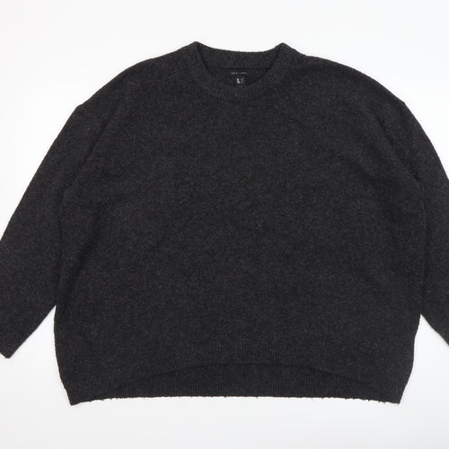 New Look Women's Black L Relaxed Knit Pullover Jumper